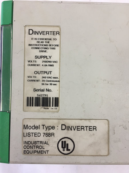 Control Techniques Dinverter Listed 768R