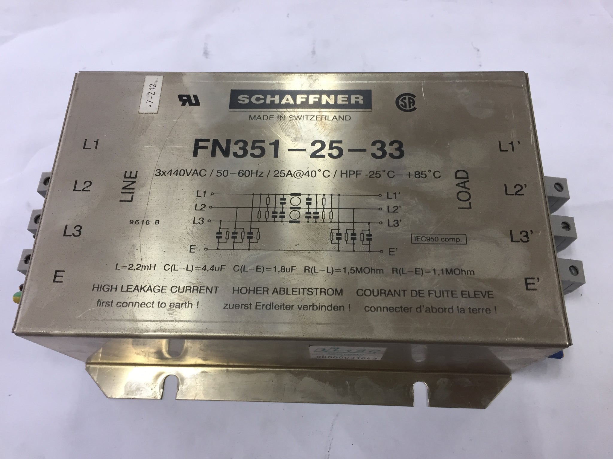 Schaffner FN351-25-33